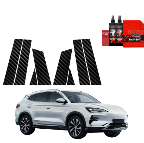 Bodyshield - Folie de protecție din carbon 8în1 pentru coloana B-C - BYD Seal U (2024-2026)