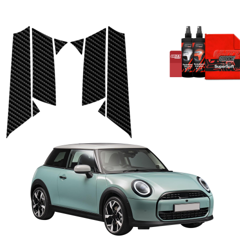 Bodyshield - Folie de protecție din carbon 8în1 pentru coloana B-C-S - Mini Cooper S (2023-2025)