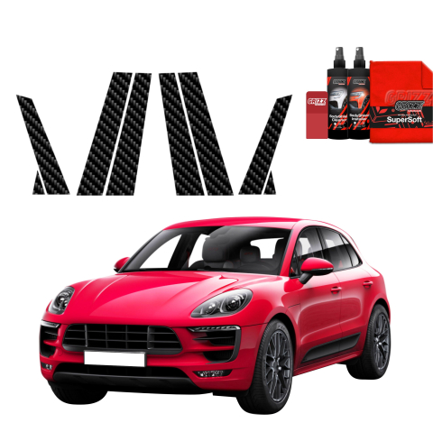 Bodyshield - Folie de protecție din carbon 8în1 pentru coloana B-C-S - Porsche Macan GTS (2021-2024)
