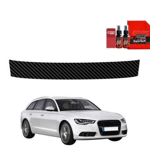 Folie de protecție din carbon pentru pragul portbagajului - Audi A6 C7 Avant (2011-2014)