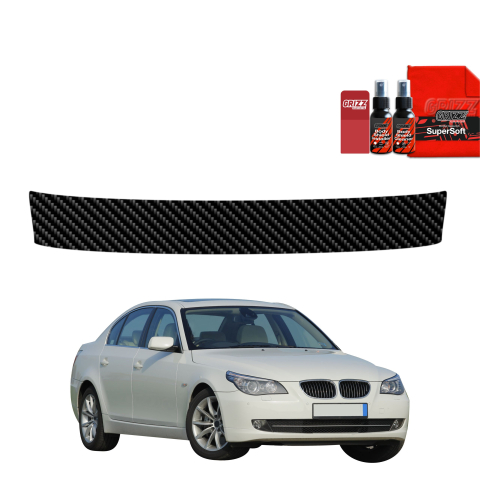 Folie de protecție din carbon pentru pragul portbagajului - BMW 5 E60 Sedan 4D (2007-2010)