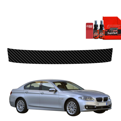 Folie de protecție din carbon pentru pragul portbagajului - BMW 5 F10 Sedan LCI (2012-2017)