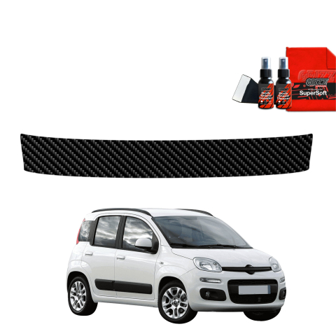 Folie de protecție din carbon pentru pragul portbagajului - Fiat Panda 3 Hatchback 5D (2011-2016)