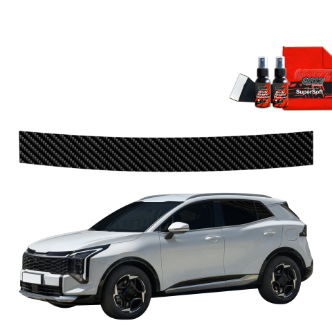 Folie de protecție din carbon pentru pragul portbagajului - Kia Sportage 5 Facelift (2025-2026)