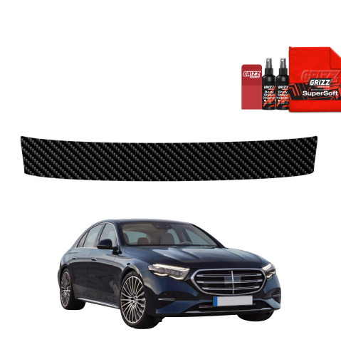 Folie interior - Folie de protecție din carbon pentru pragul portbagajului - Mercedes Clasa E (2016-2023)