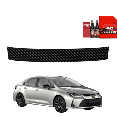 Folie de protecție din carbon pentru pragul portbagajului - Toyota Corolla Sedan (2022-2026)