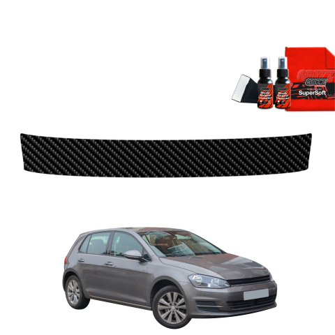 Folie de protecție din carbon pentru pragul portbagajului - Volkswagen Golf 7 Hatchback 5D (2012-2020)