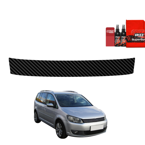 Folie interior - Folie de protecție din carbon pentru pragul portbagajului - Volkswagen Touran I MPV 5D (2010-2015)