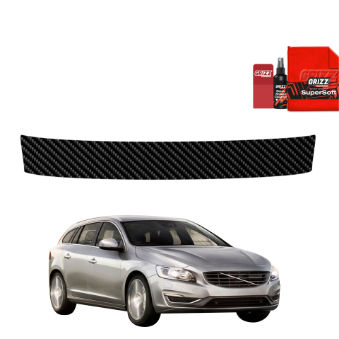 Folie de protecție din carbon pentru pragul portbagajului - Volvo V60 Combi (2011-2018)
