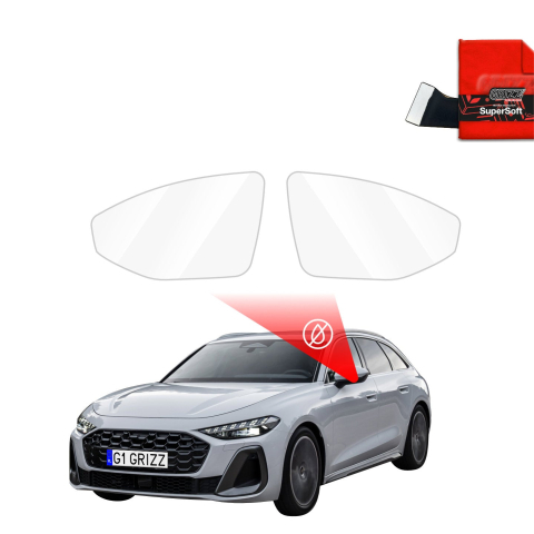Folie Oglinzi - Folie de protecție împotriva ploii pentru oglinzi exterioare - Audi A5 B10 Avant (2025-2026)