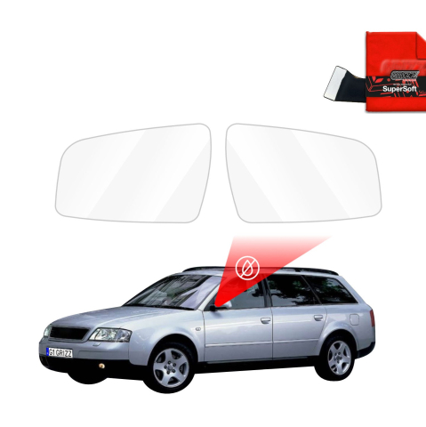 Folie Oglinzi - Folie de protecție împotriva ploii pentru oglinzi exterioare - Audi A6 C5 Avant (1998-2004)