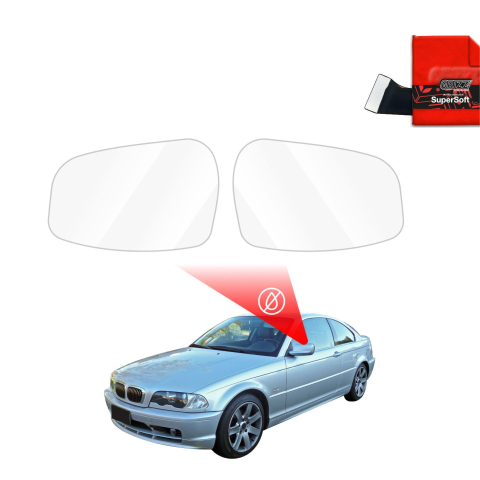 Folie Oglinzi - Folie de protecție împotriva ploii pentru oglinzi exterioare - BMW 3 E46 Coupe Pre-LCI (1999-2002)