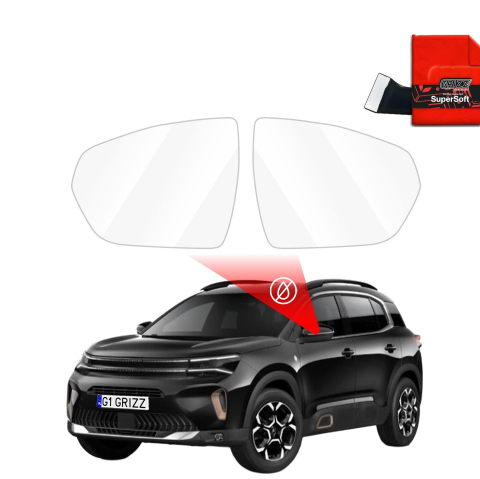Folie Oglinzi - Folie de protecție împotriva ploii pentru oglinzi exterioare - Citroen C5 Aircross (2018-2026)