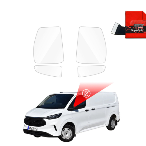 Folie Oglinzi - Folie de protecție împotriva ploii pentru oglinzi exterioare - Ford Custom (2023-2026)