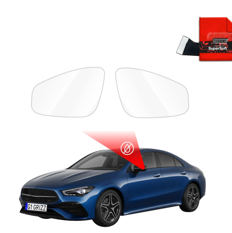 Folie Oglinzi - Folie de protecție împotriva ploii pentru oglinzi exterioare - Mercedes CLA 200 (2025-2026)