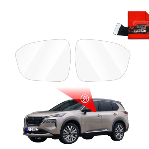 Folie Oglinzi - Folie de protecție împotriva ploii pentru oglinzi exterioare - Nissan X-Trail (2022-2026)