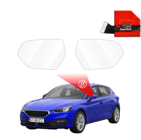Folie Oglinzi - Folie de protecție împotriva ploii pentru oglinzi exterioare - Seat Leon (2022-2026)