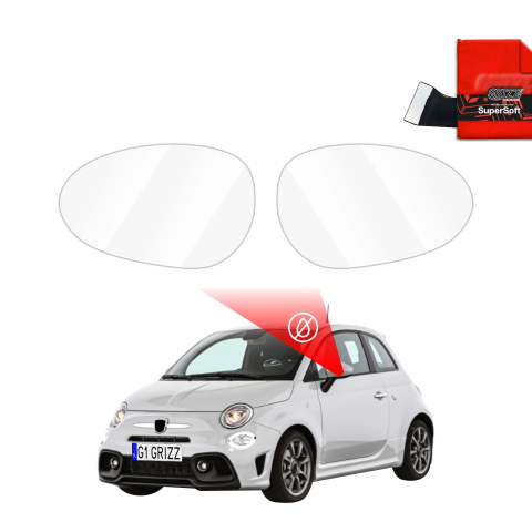 Folie Oglinzi - Folie de protecție împotriva ploii pentru oglinzile exterioare - Abarth 695 (2016-2022)