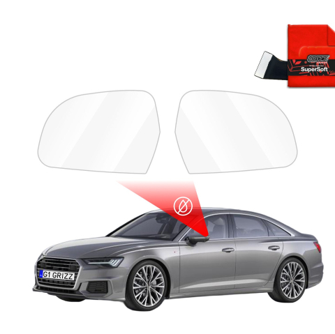 Folie Oglinzi - Folie de protecție împotriva ploii pentru oglinzile exterioare - Audi A6 C8 (2018-2024)