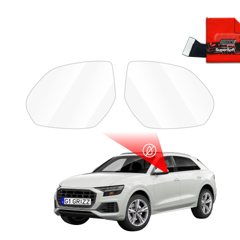 Folie Oglinzi - Folie de protecție împotriva ploii pentru oglinzile exterioare - Audi Q8 4M (2018-2023)