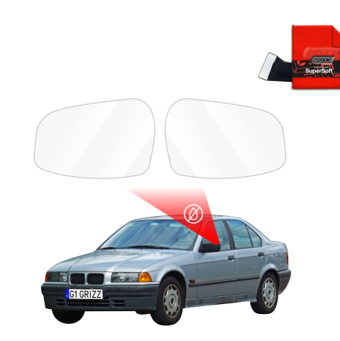 Folie Oglinzi - Folie de protecție împotriva ploii pentru oglinzile exterioare - BMW 3 E36 Sedan (1990-1999)