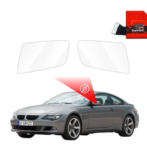 Folie Oglinzi - Folie de protecție împotriva ploii pentru oglinzile exterioare - BMW 6 E63 (2003-2010)