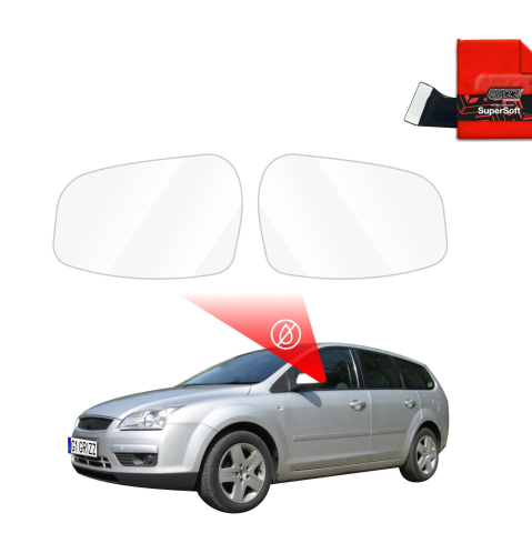 Folie Oglinzi - Folie de protecție împotriva ploii pentru oglinzile exterioare - Ford Focus Mk2 Combi (2004-2007)