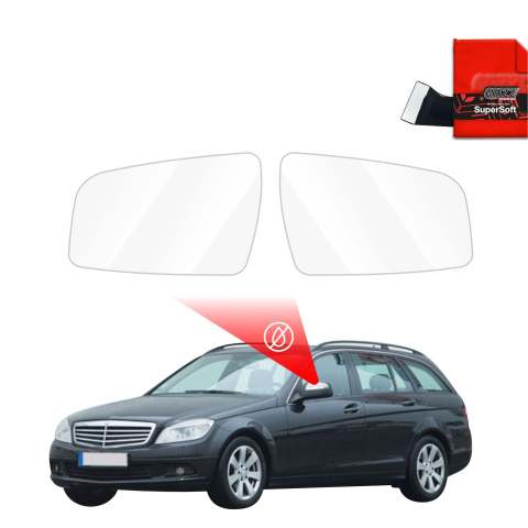 Folie Oglinzi - Folie de protecție împotriva ploii pentru oglinzile exterioare - Mercedes Benz C Clasa S204 Combi (2007-2011)