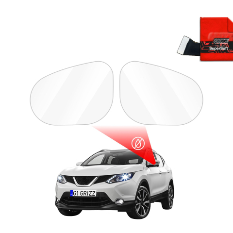 Folie Oglinzi - Folie de protecție împotriva ploii pentru oglinzile exterioare - Nissan Qashqai (2013-2017)