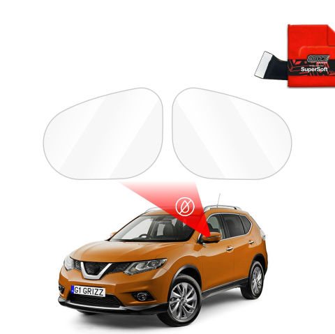 Folie Oglinzi - Folie de protecție împotriva ploii pentru oglinzile exterioare - Nissan X-Trail (2014-2019)