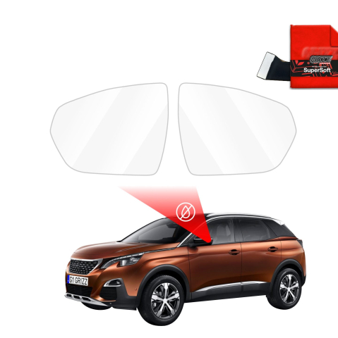 Folie Oglinzi - Folie de protecție împotriva ploii pentru oglinzile exterioare - Peugeot 3008 P84 (2016-2020)