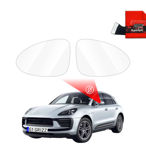 Folie Oglinzi - Folie de protecție împotriva ploii pentru oglinzile exterioare - Porsche Macan (2024-2026)