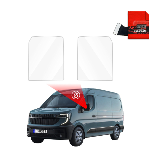 Folie Oglinzi - Folie de protecție împotriva ploii pentru oglinzile exterioare - Renault Master (2025-2026)