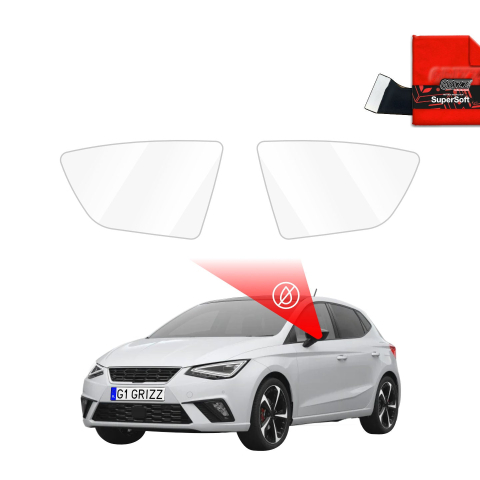 Folie Oglinzi - Folie de protecție împotriva ploii pentru oglinzile exterioare - Seat Ibiza (2017-2026)