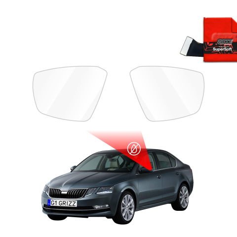 Folie Oglinzi - Folie de protecție împotriva ploii pentru oglinzile exterioare - Skoda Octavia 3 (2013-2020)