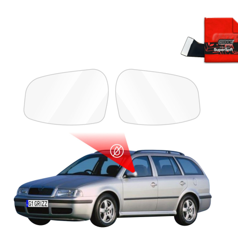 Folie Oglinzi - Folie de protecție împotriva ploii pentru oglinzile exterioare - Skoda Octavia Kombi (1996-2010)