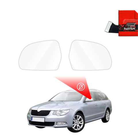 Folie Oglinzi - Folie de protecție împotriva ploii pentru oglinzile exterioare - Skoda Superb 2 (2008-2013)