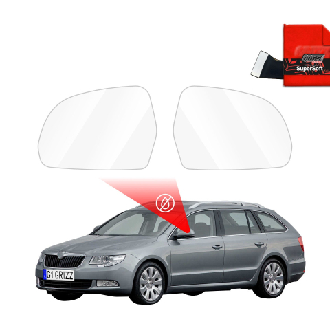 Folie Oglinzi - Folie de protecție împotriva ploii pentru oglinzile exterioare - Skoda Superb 2 (2008-2015)