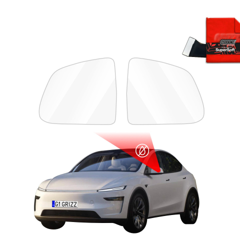 Folie Oglinzi - Folie de protecție împotriva ploii pentru oglinzile exterioare - Tesla Model Y Juniper (2024-2025)