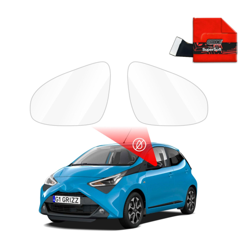 Folie Oglinzi - Folie de protecție împotriva ploii pentru oglinzile exterioare - Toyota Aygo (2014-2017)