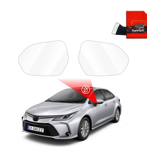 Folie Oglinzi - Folie de protecție împotriva ploii pentru oglinzile exterioare - Toyota Corolla (2018-2022)