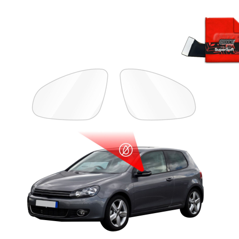 Folie Oglinzi - Folie de protecție împotriva ploii pentru oglinzile exterioare - Volkswagen Golf 6 Hatchback 3D (2008-2012)