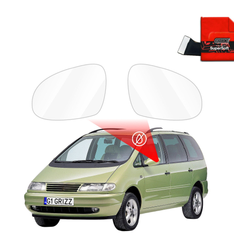 Folie Oglinzi - Folie de protecție împotriva ploii pentru oglinzile exterioare - Volkswagen Sharan (1995-2010)