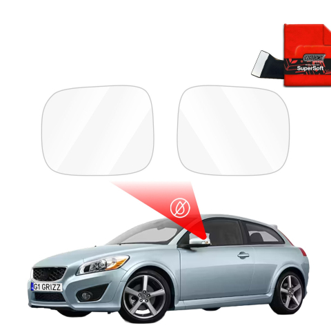 Folie Oglinzi - Folie de protecție împotriva ploii pentru oglinzile exterioare - Volvo C30 (2006-2012)