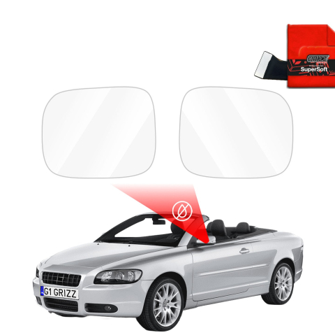 Folie Oglinzi - Folie de protecție împotriva ploii pentru oglinzile exterioare - Volvo C70 (2006-2013)