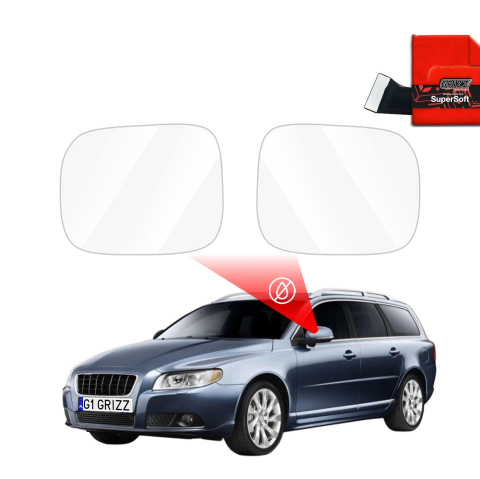 Folie Oglinzi - Folie de protecție împotriva ploii pentru oglinzile exterioare - Volvo V70 (2007-2016)