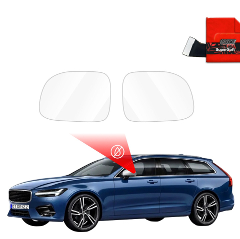 Folie Oglinzi - Folie de protecție împotriva ploii pentru oglinzile exterioare - Volvo V90 (2016-2020)