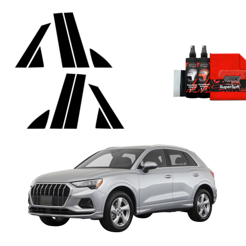 Bodyshield - Folie de protecție neagră 10în1 pentru coloana A-B-C - Audi Q3 Sportback (2018-2025)