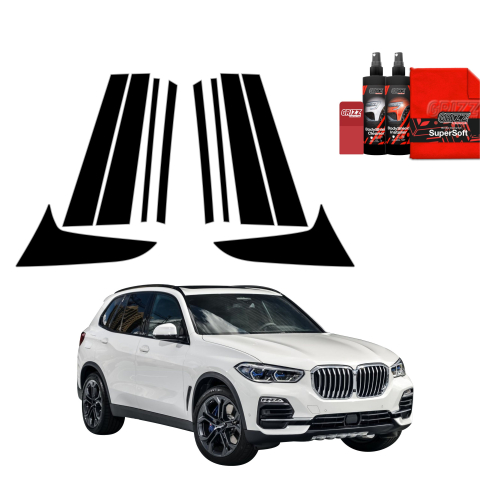 Bodyshield - Folie de protecție neagră 10în1 pentru coloana B-C - BMW X5 (2018-2023)