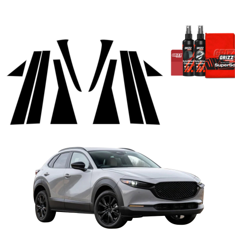 Bodyshield - Folie de protecție neagră 10în1 pentru coloana B-C - Mazda CX-30 (2026)